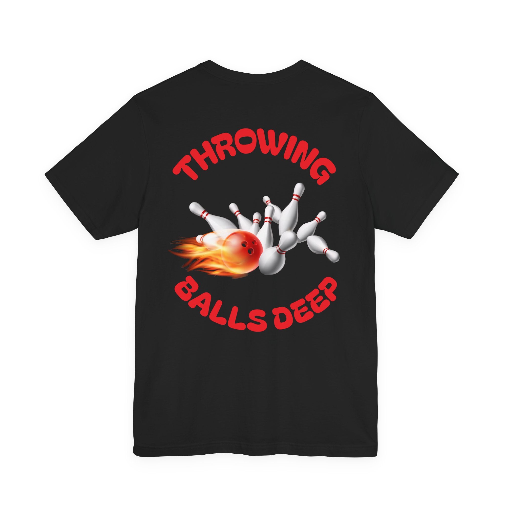 Throwing Balls Deep customizable bowling shirt