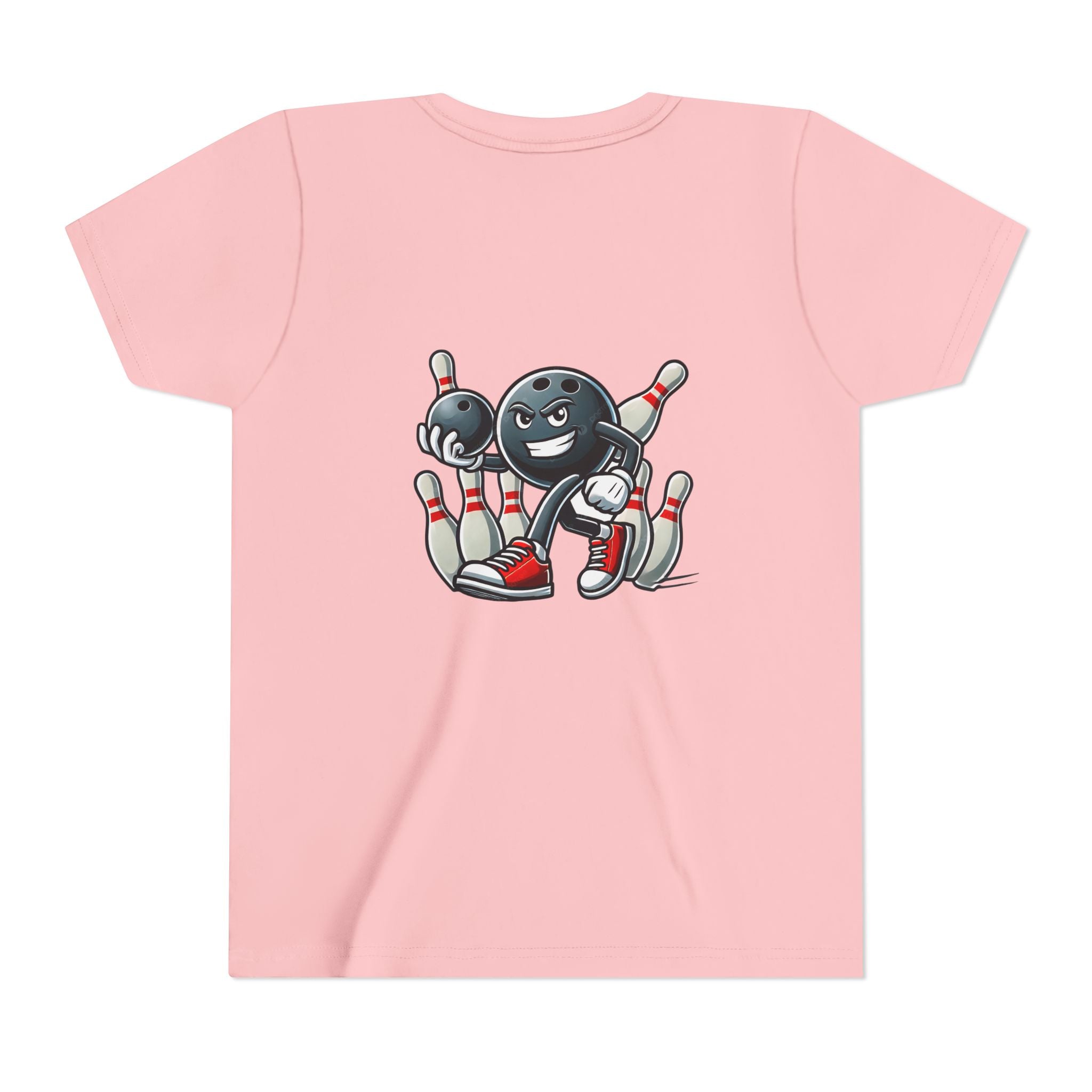 Walking away with the pin count customizable youth bowling shirt