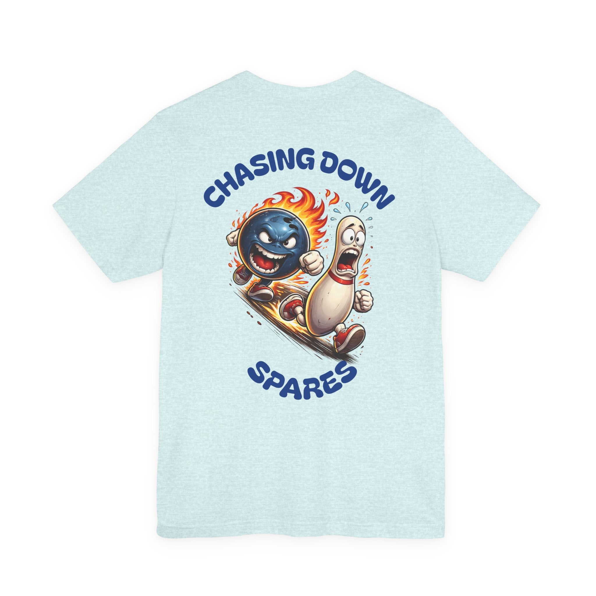 Chasing down spares customizable bowling shirt