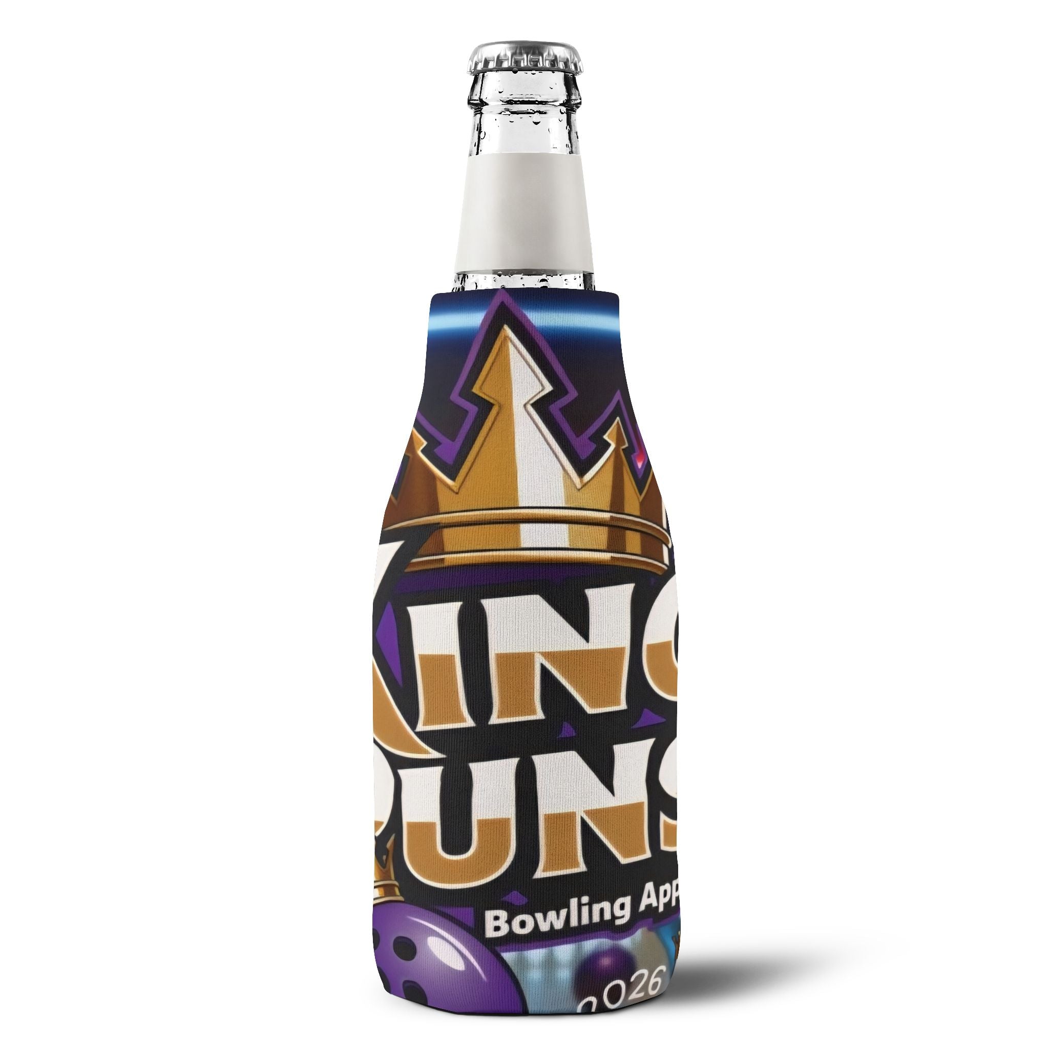 King Puns Zip-Up bottle koozie