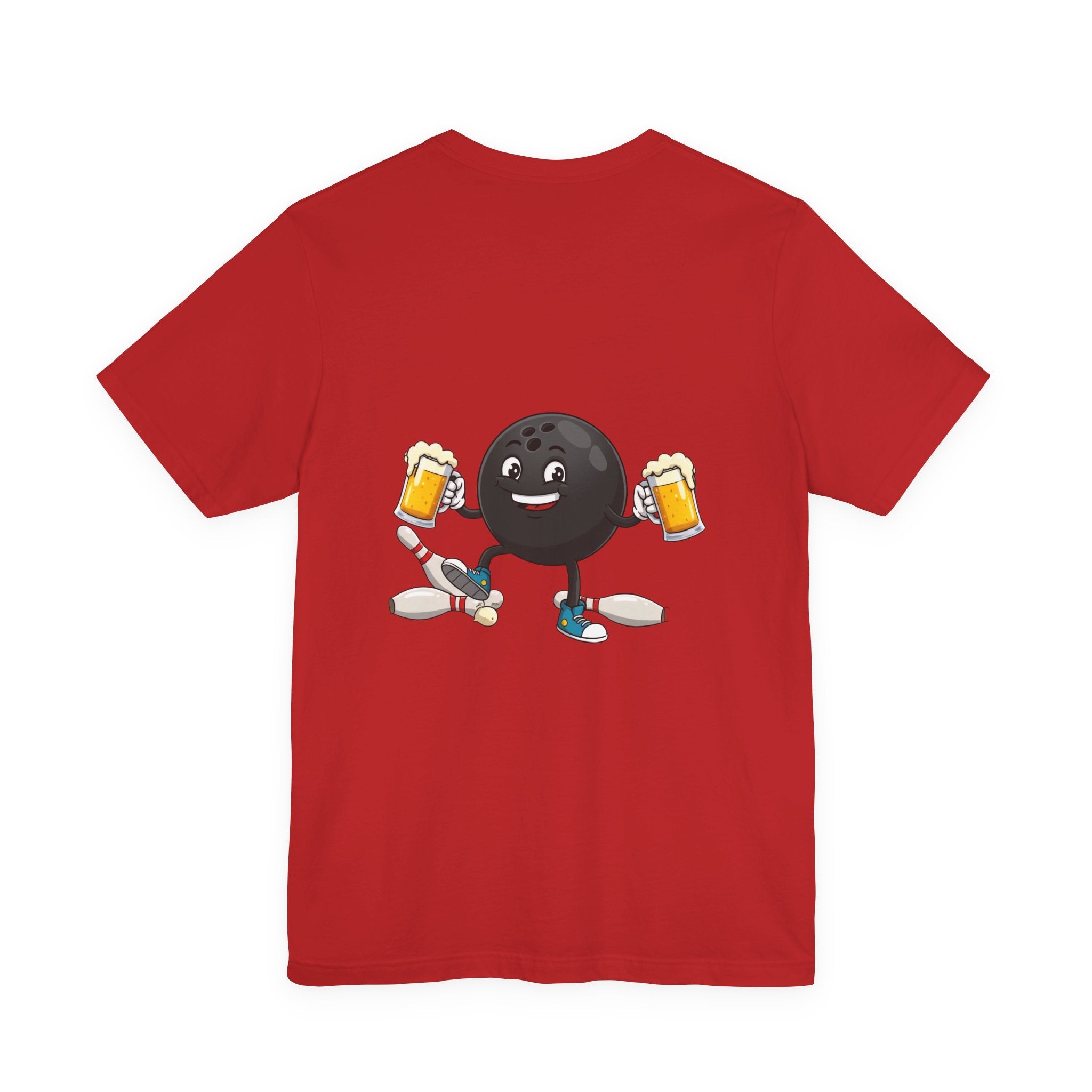 Double fisting drunken bowling ball customizable bowling shirt