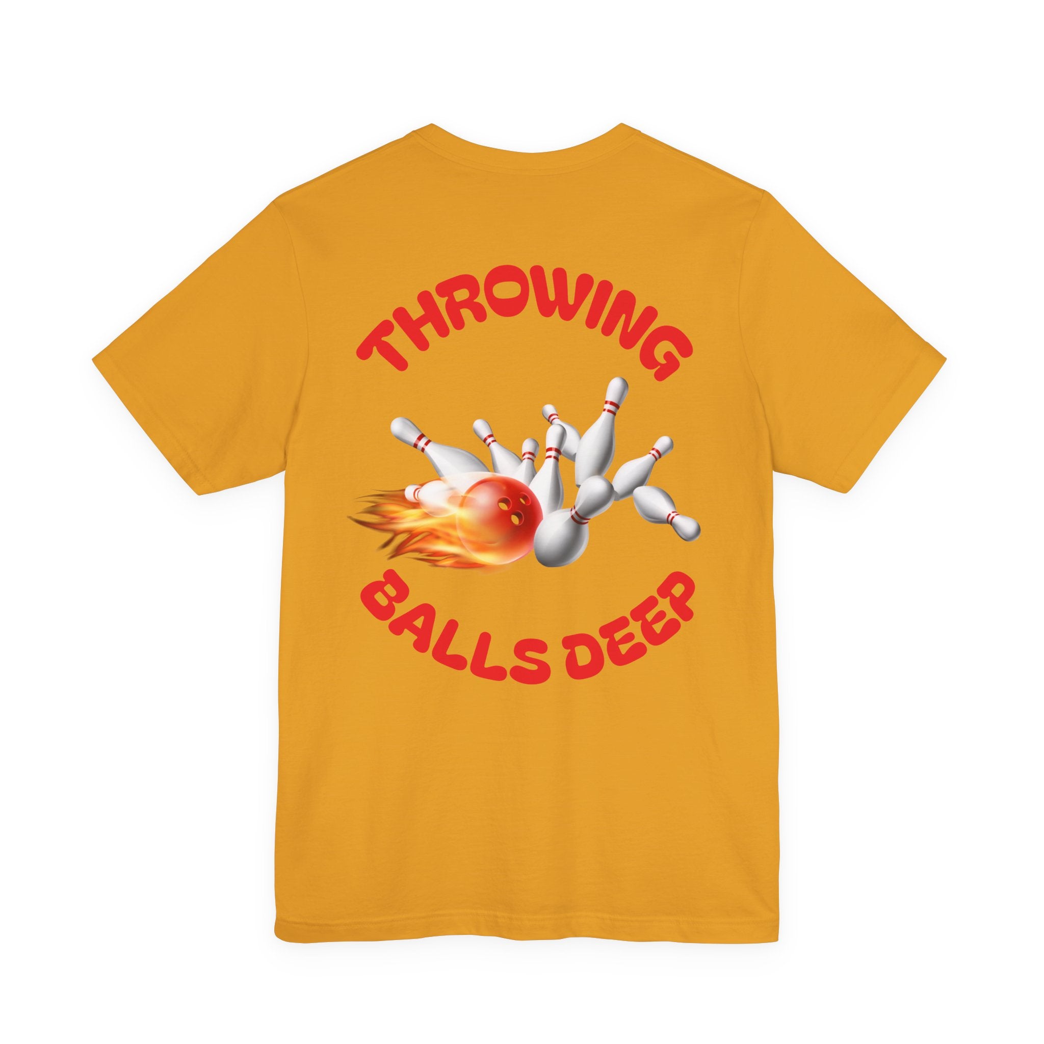Throwing Balls Deep customizable bowling shirt