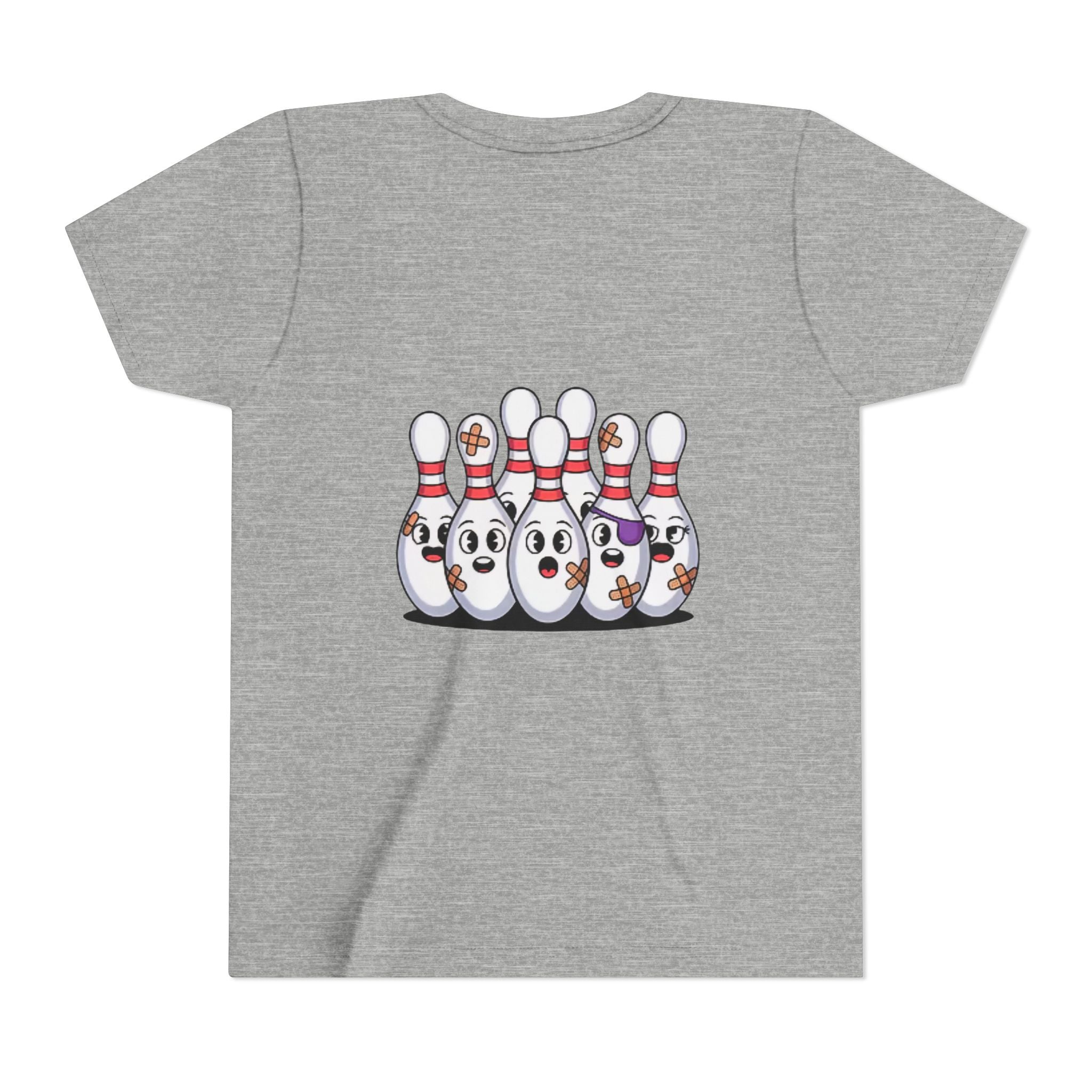 Scared pins customizable youth bowling shirt