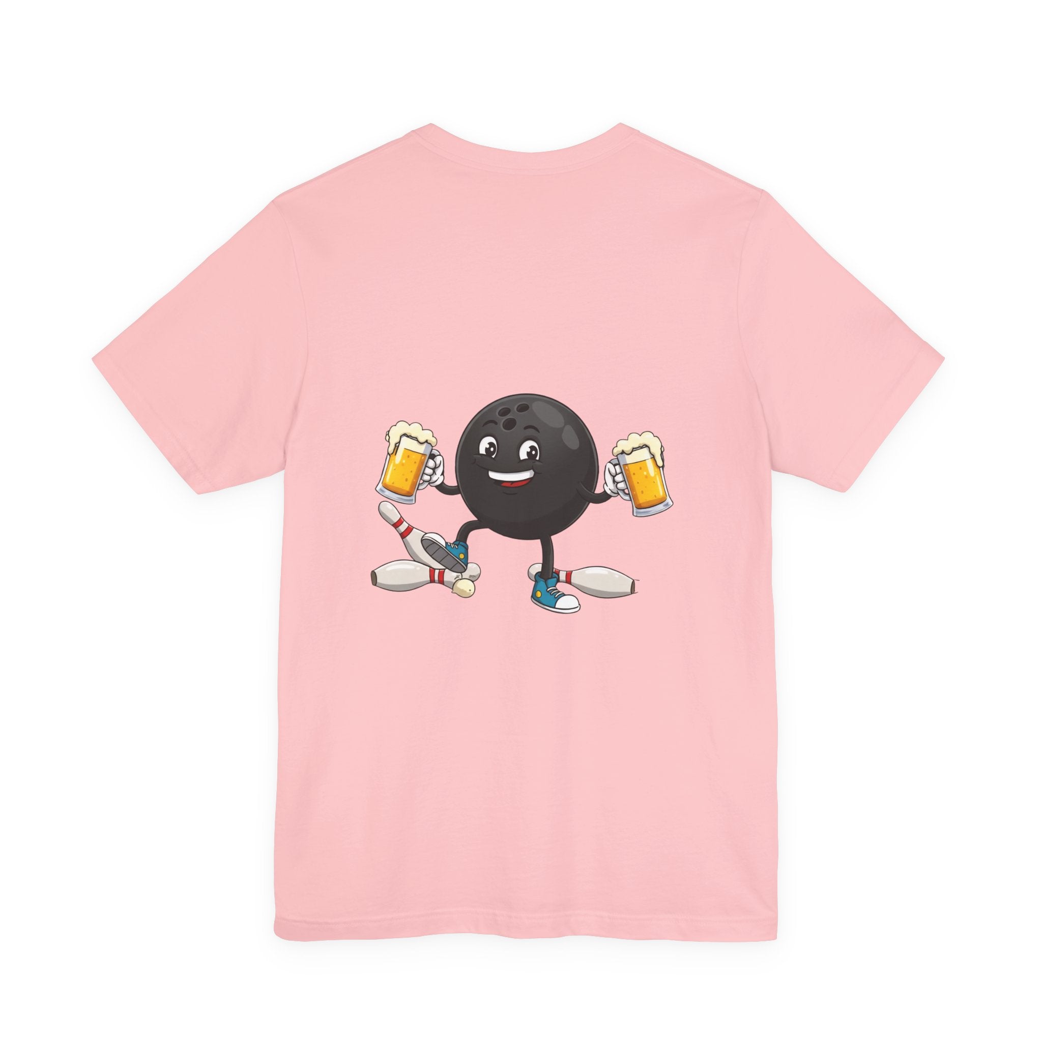 Double fisting drunken bowling ball customizable bowling shirt