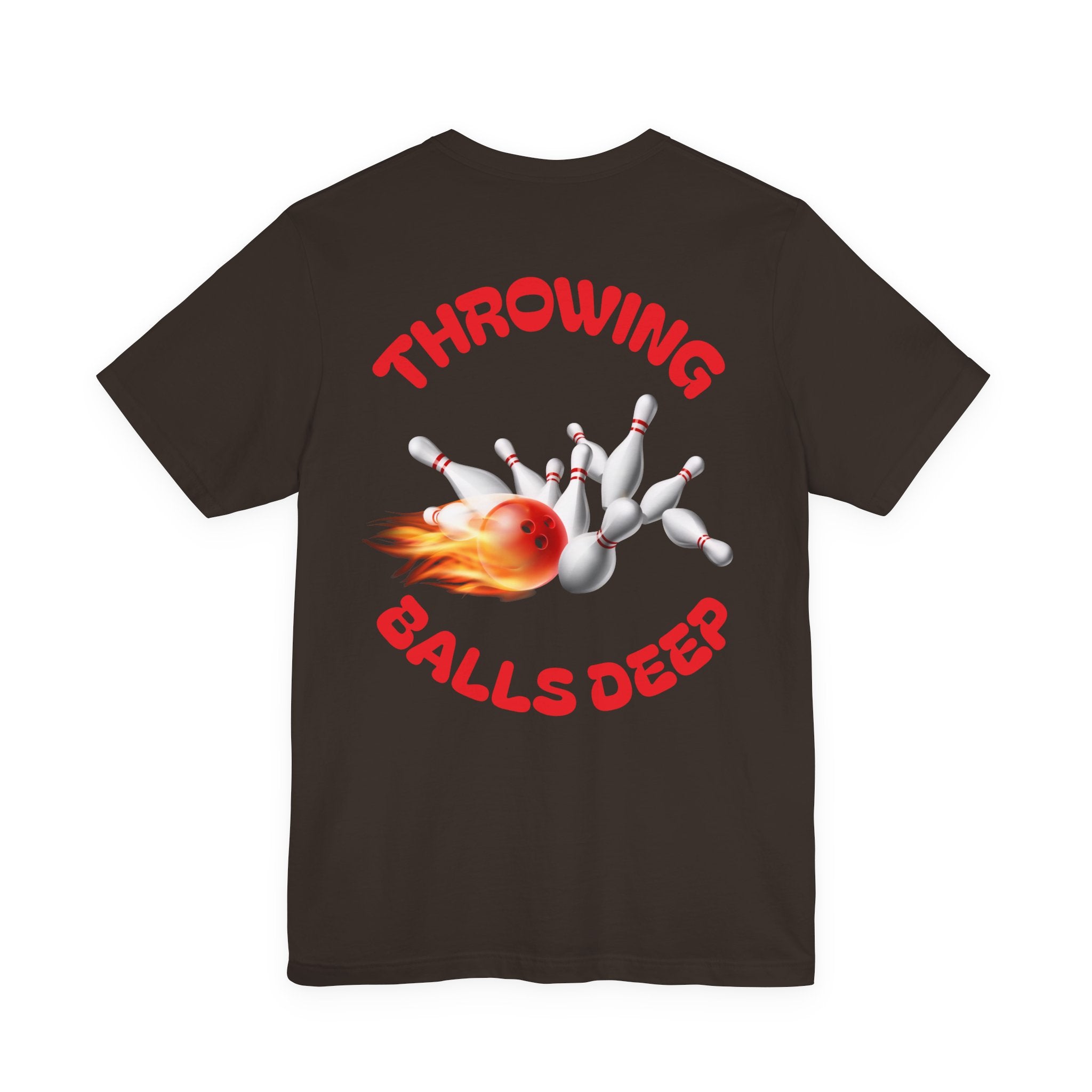 Throwing Balls Deep customizable bowling shirt