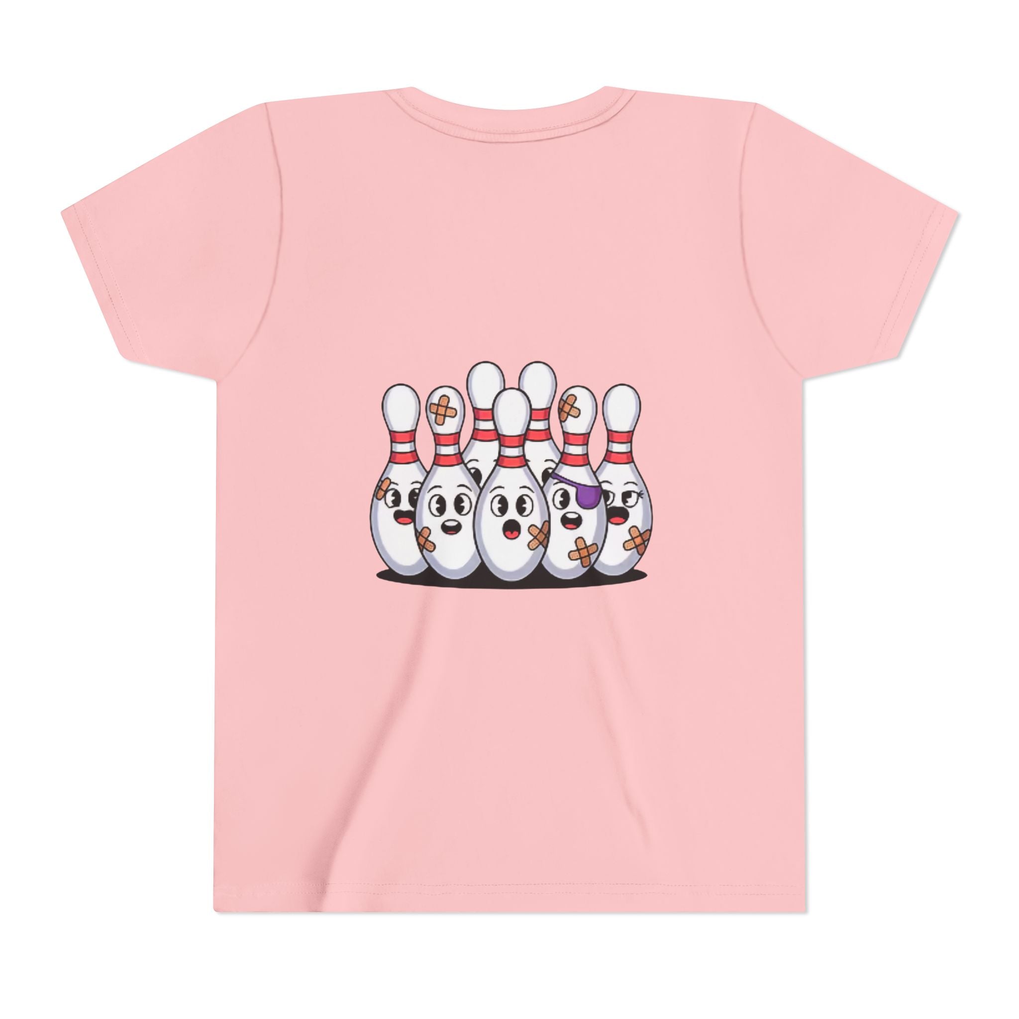 Scared pins customizable youth bowling shirt