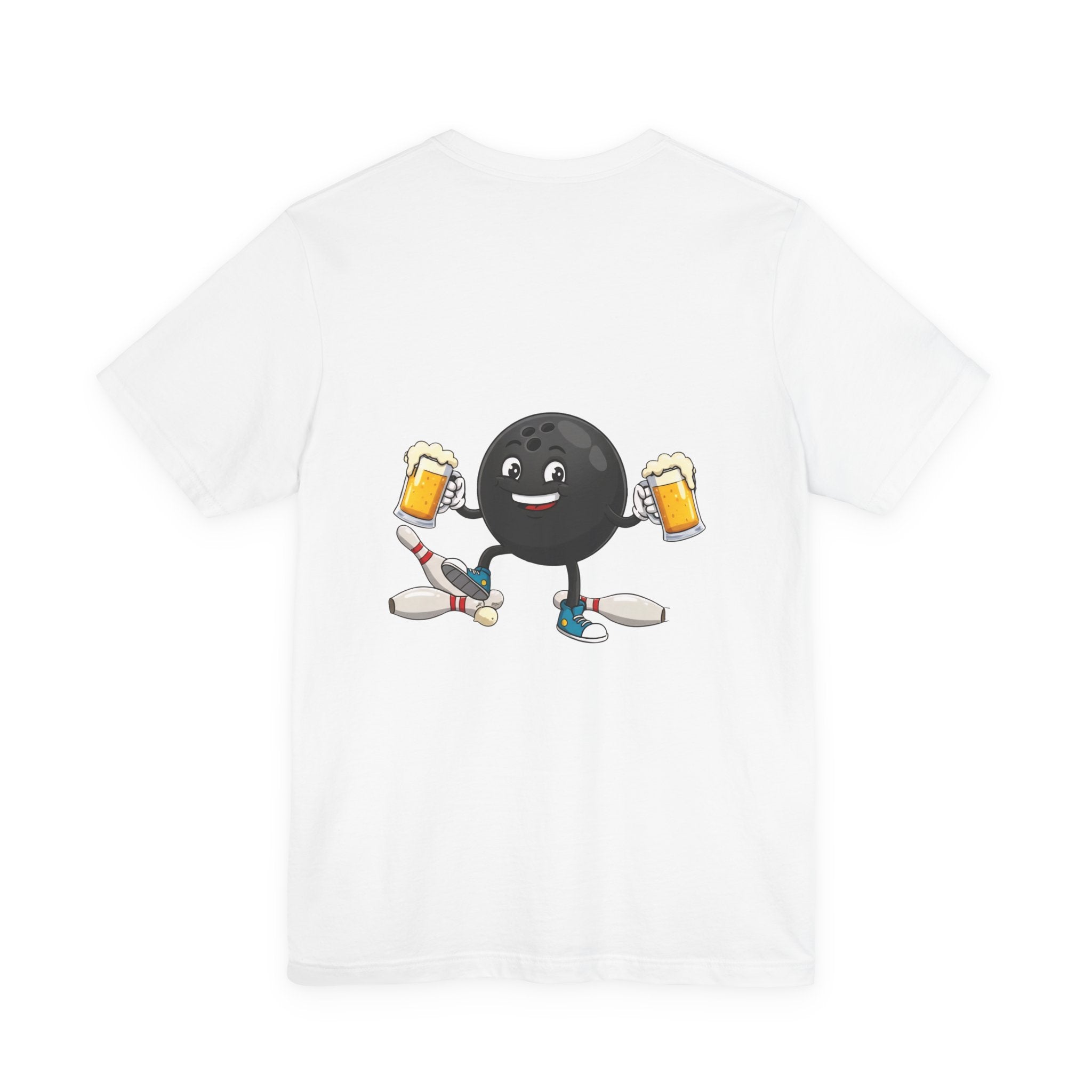 Double fisting drunken bowling ball customizable bowling shirt