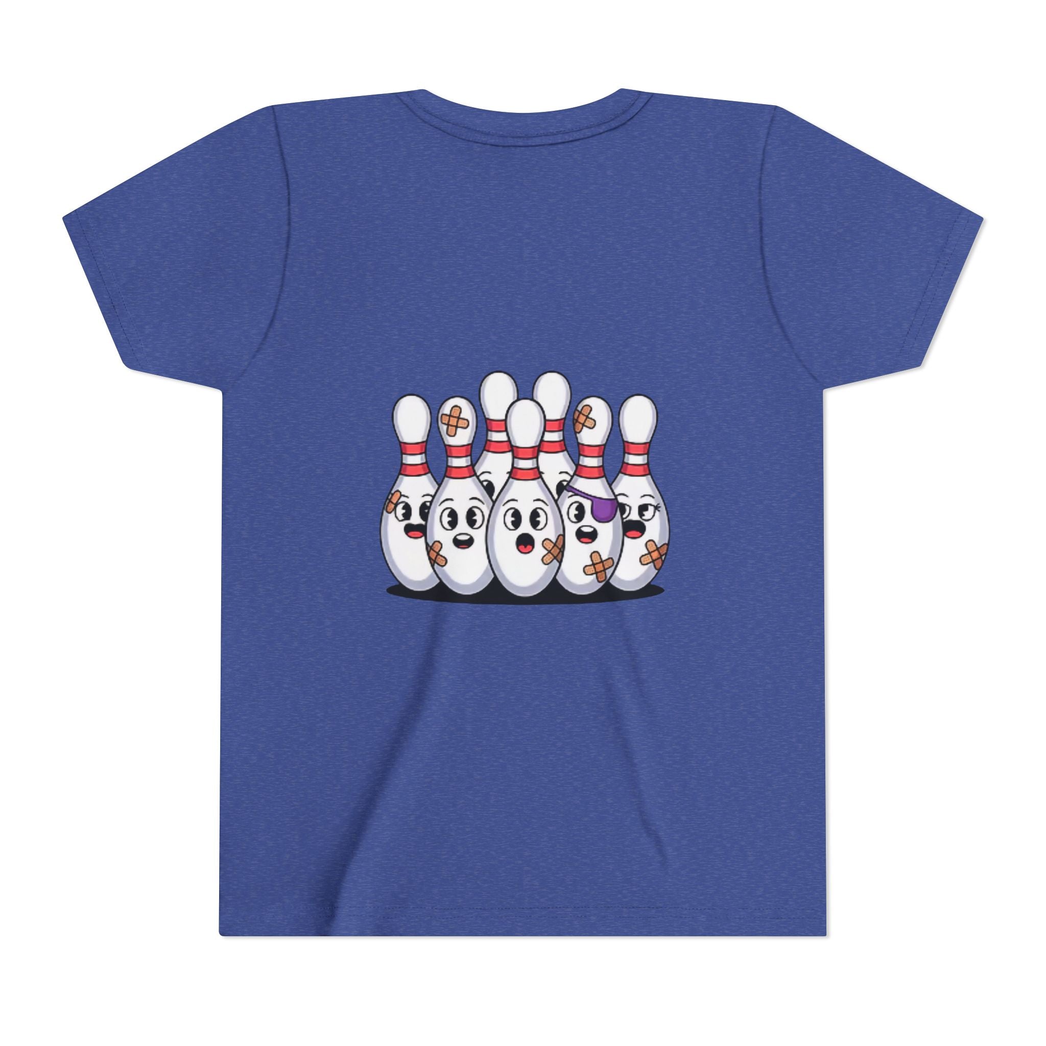 Scared pins customizable youth bowling shirt