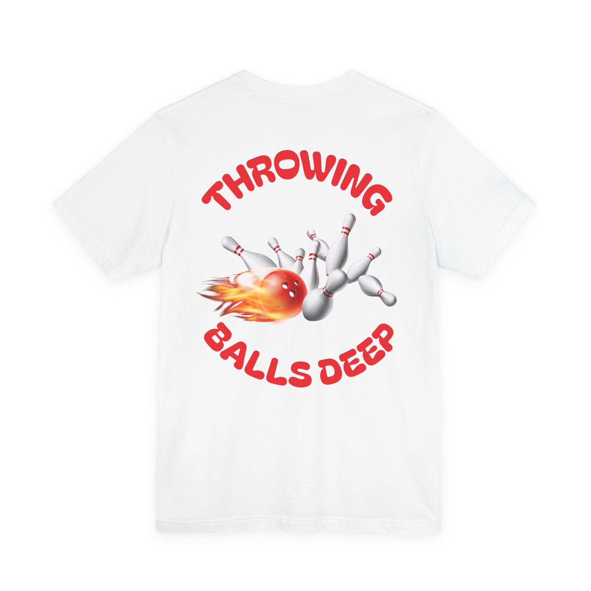 Throwing Balls Deep customizable bowling shirt