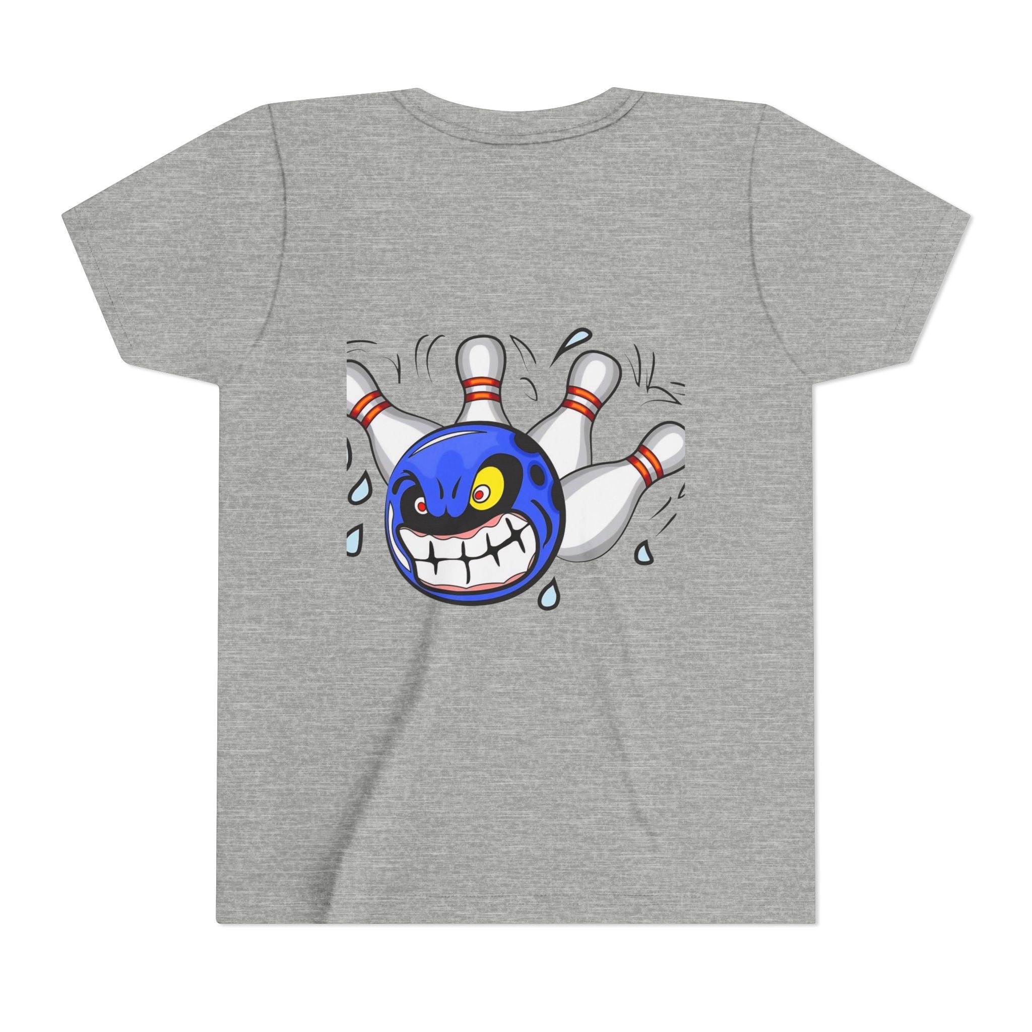 Eating pins customizable youth bowling shirt