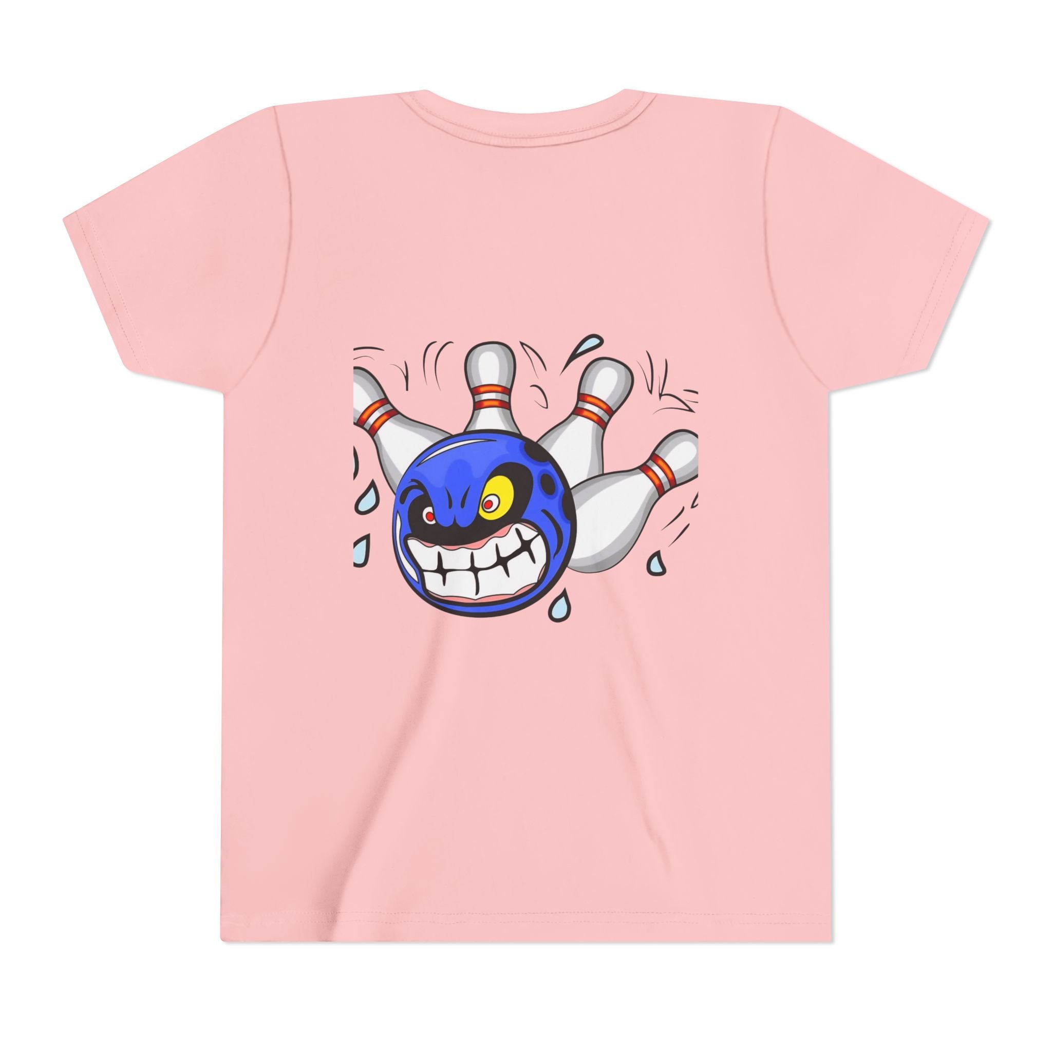 Eating pins customizable youth bowling shirt