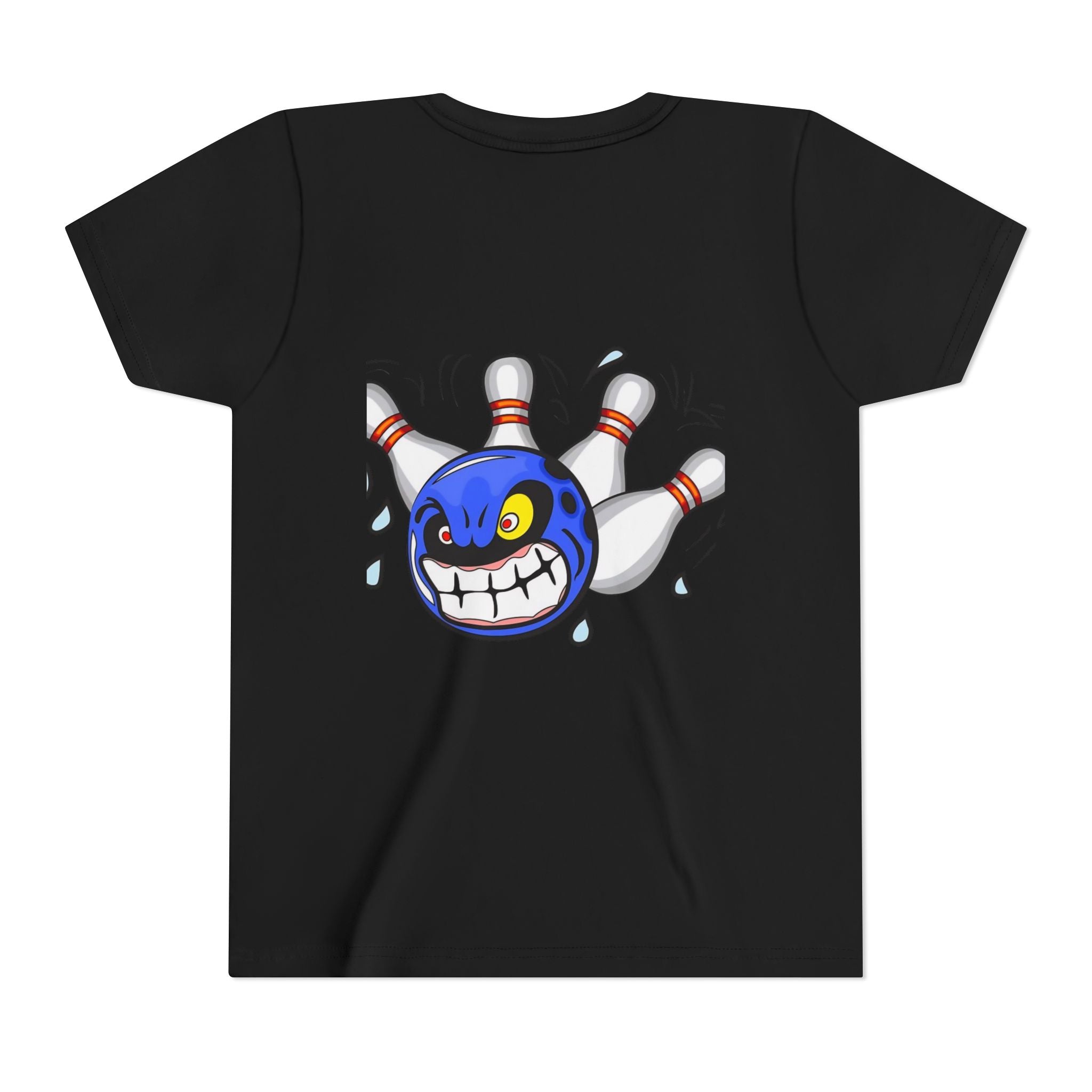 Eating pins customizable youth bowling shirt