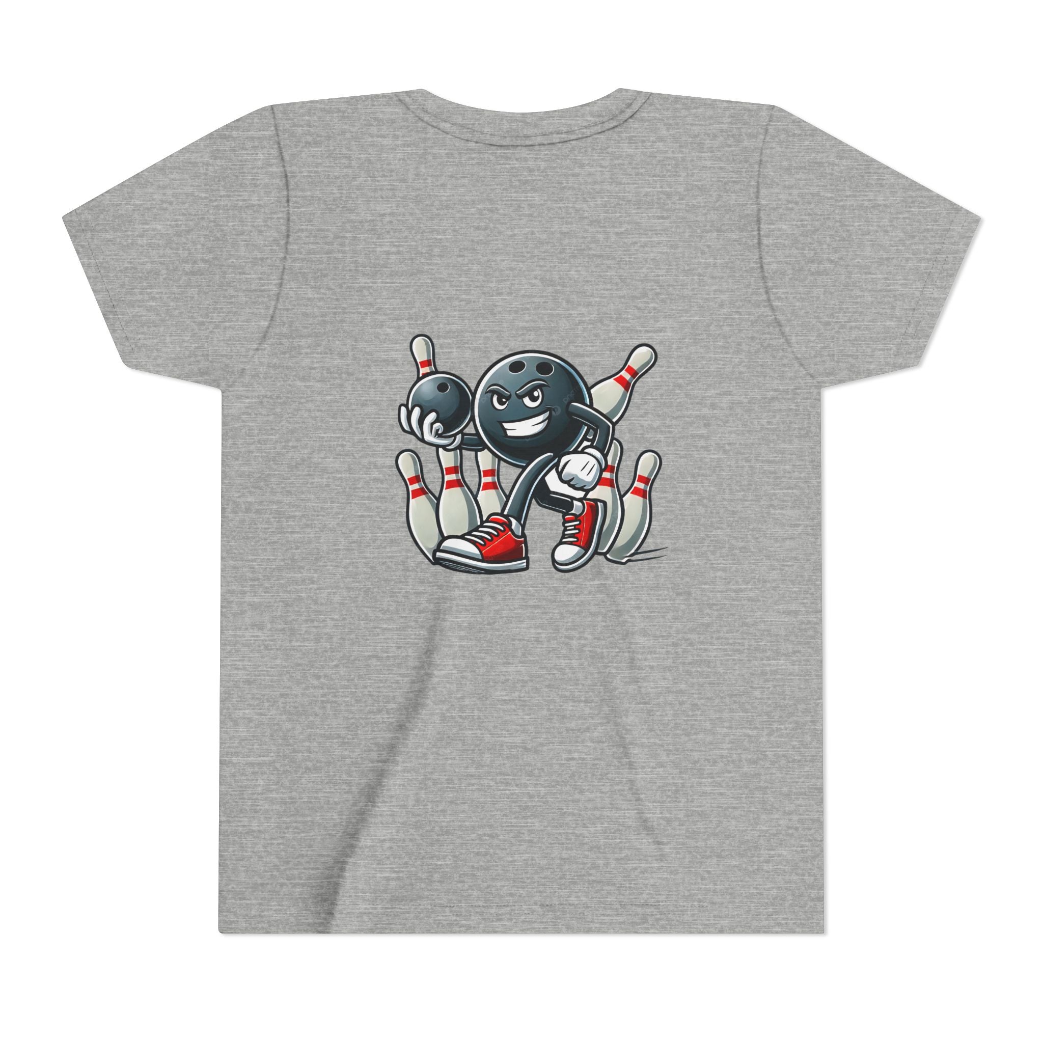 Walking away with the pin count customizable youth bowling shirt