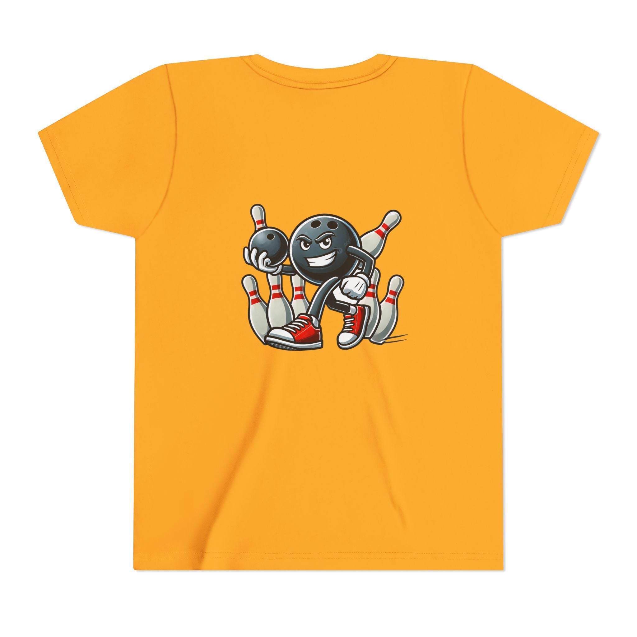 Walking away with the pin count customizable youth bowling shirt