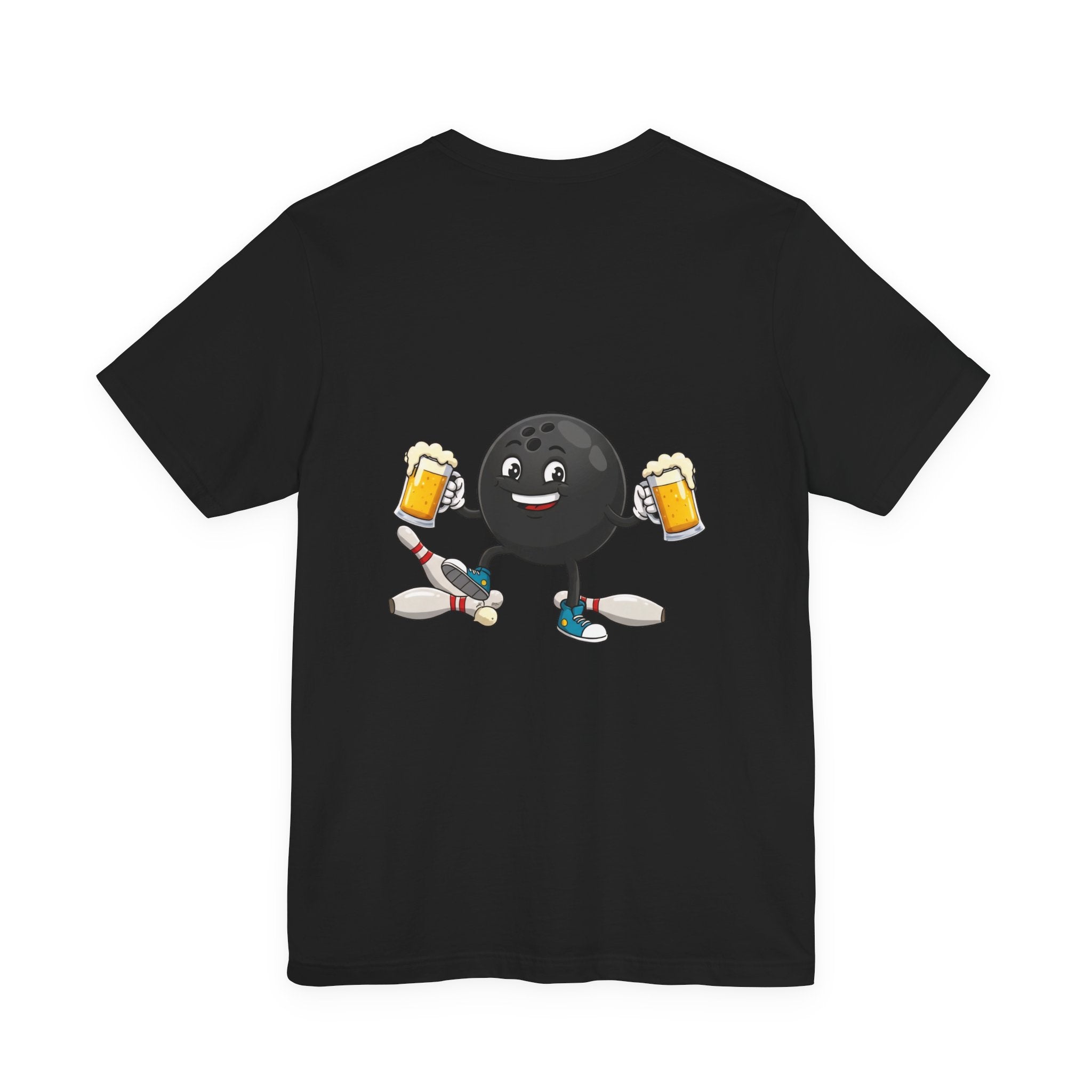 Double fisting drunken bowling ball customizable bowling shirt